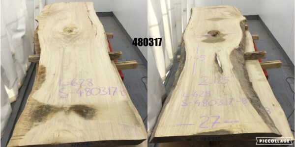 large slabs of wood on top of red stand 480317