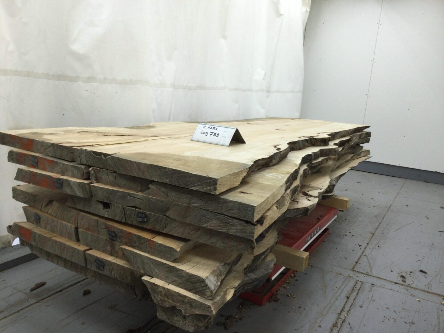 stack of wood log 733