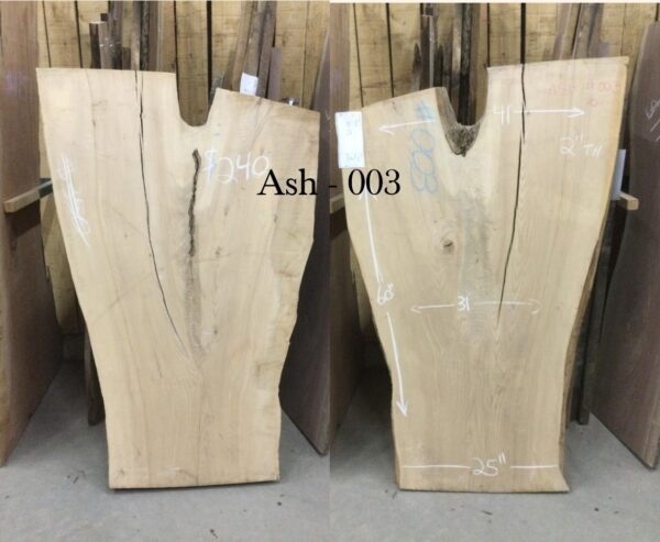 wooden slabs with chalk measurements 003