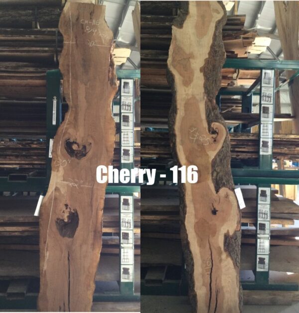 Cherry Wood Log for Back Wall Slabs, 116