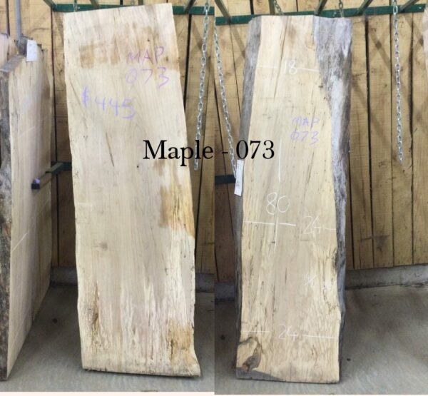 Kiln Dried and Planed Back Wall Slabs, Spalted Maple 073