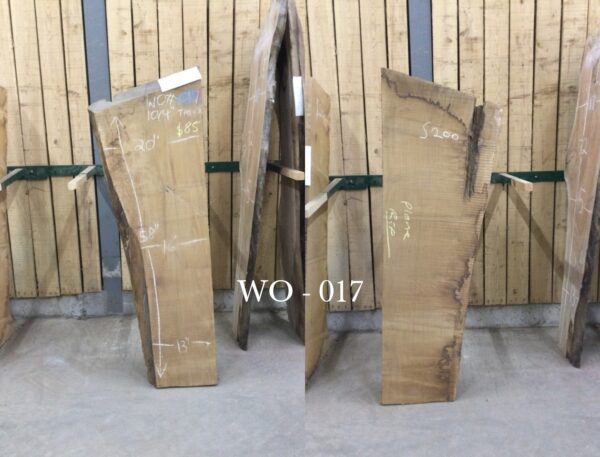 Kiln Dried and Planed Back Wall Slabs, White Oak 017
