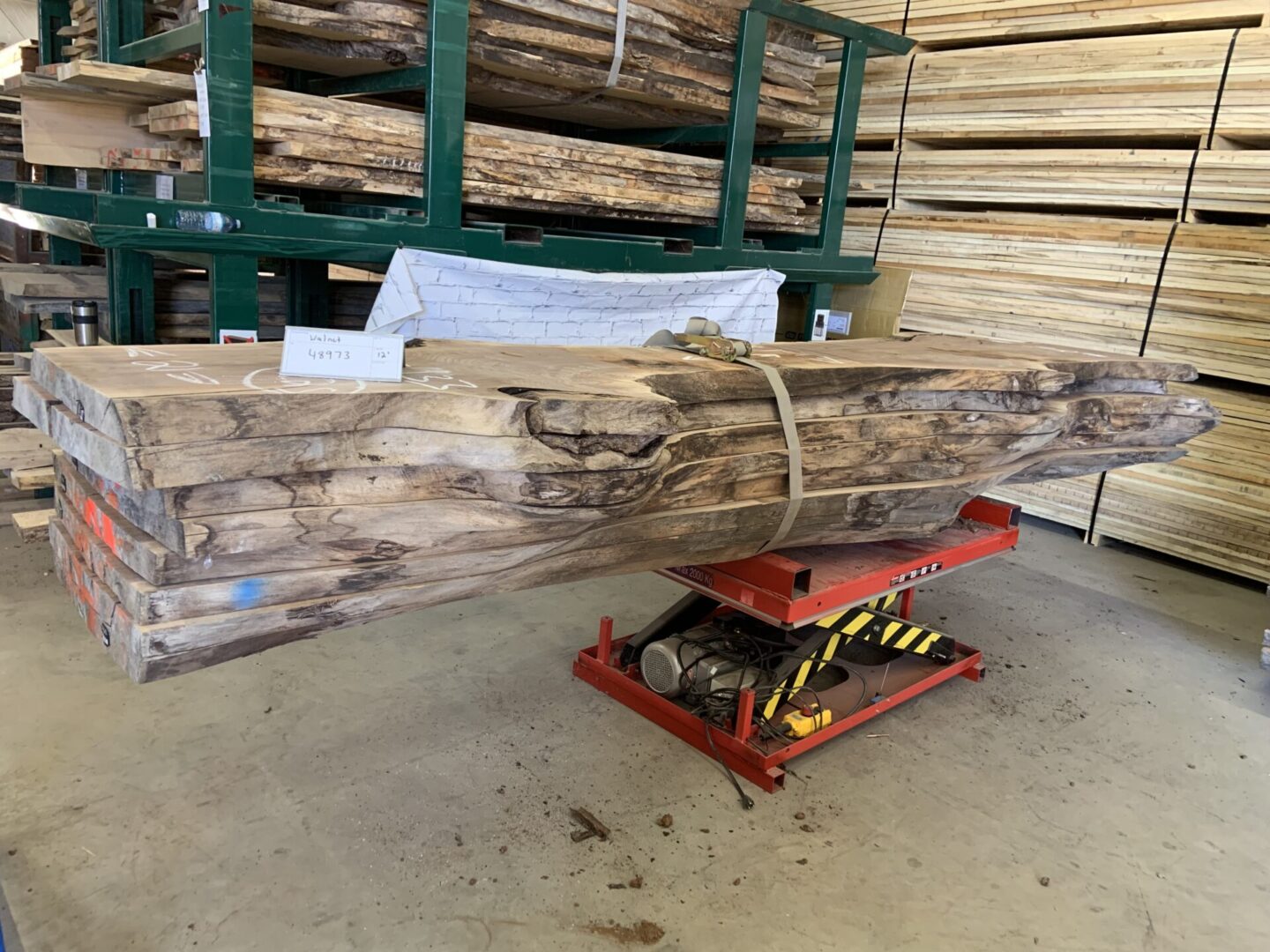 A Bundle of Walnut Logs 489735, Twelve Feet