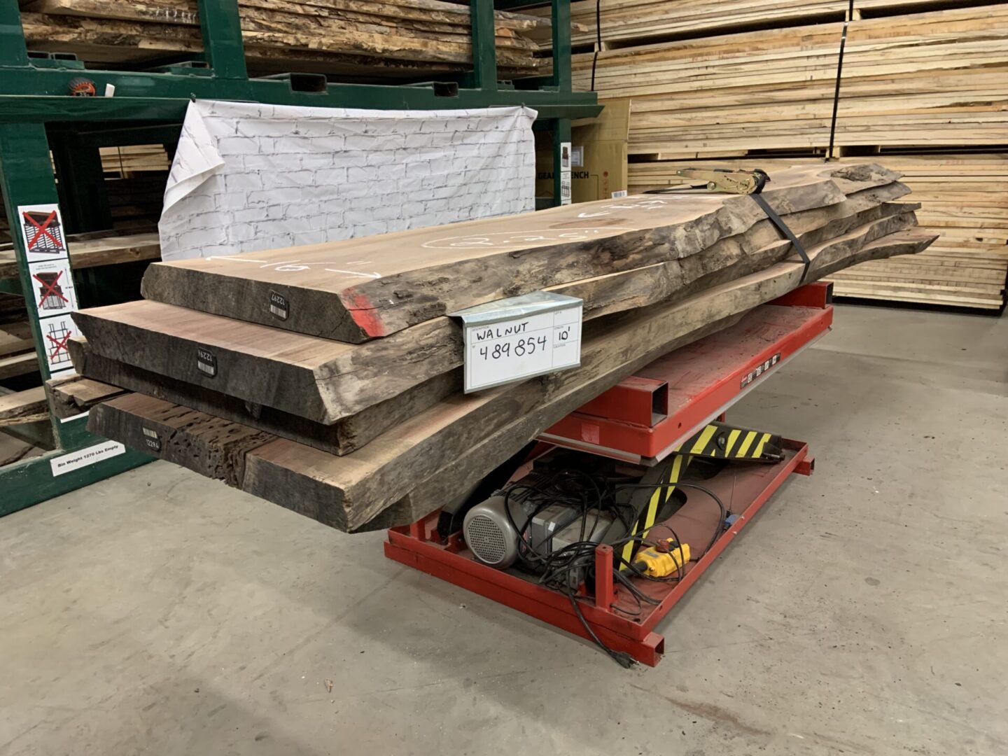 A Bundle of Walnut Logs 489854, Ten Feet Size