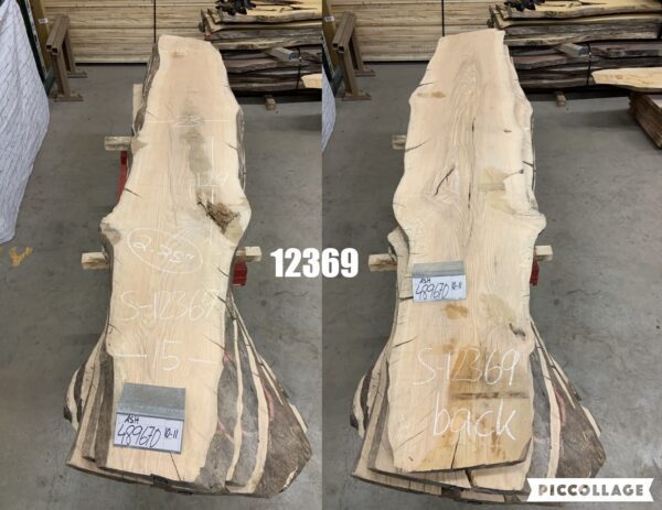 Two Views of Ash Logs Bundle in Ten to Eleven Feet, 12369
