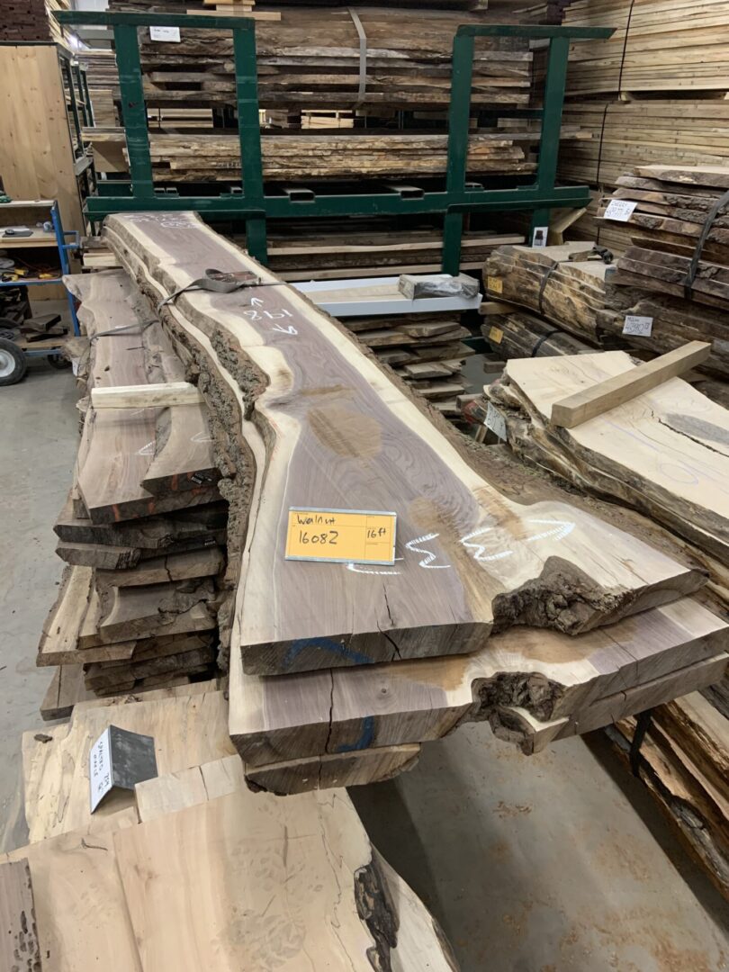 A Bundle of Walnut Logs 16082, Sixteen Feet