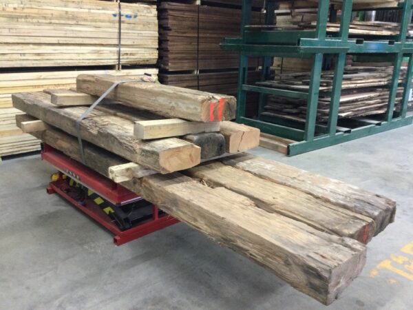 A Bundle of Douglas Fir Timbers for Rustic Look