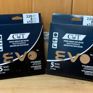 Abrasive Sanding Discs, Five Inch with Evo Cut