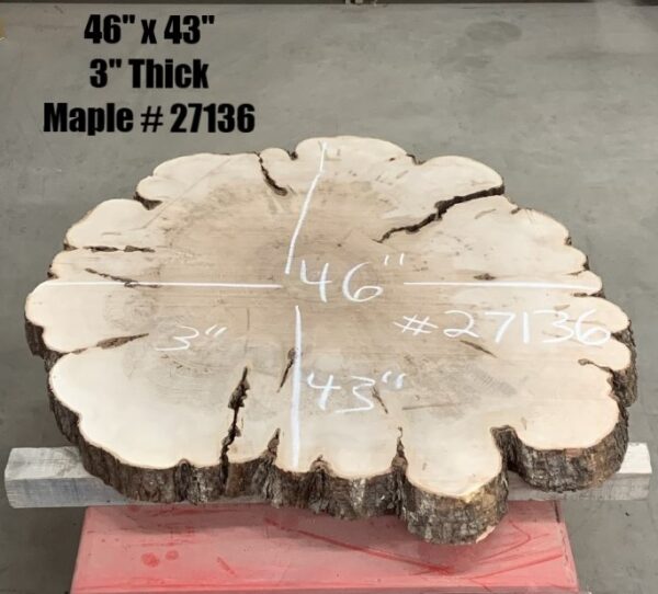Maple Wood Cookies 27136 with Dimensions