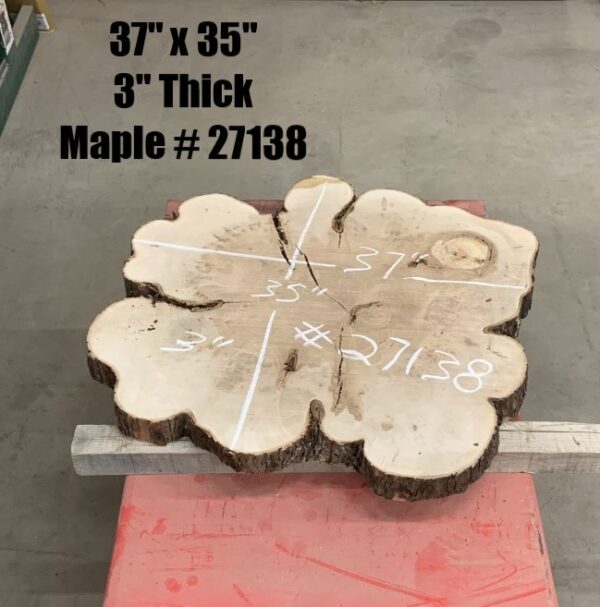 Maple Wood Cookies 27138 with Dimensions