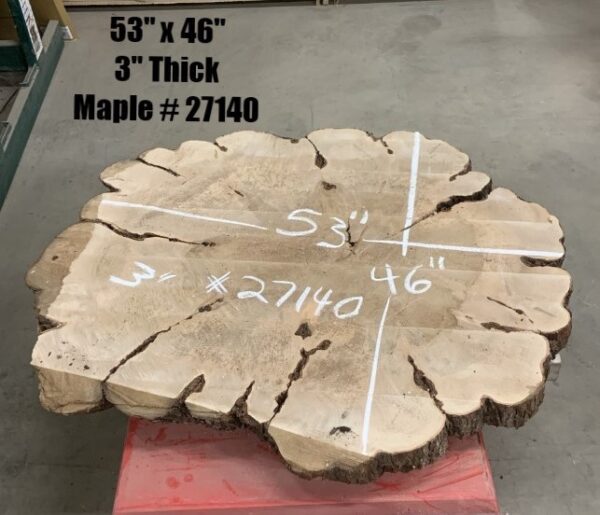 Maple Wood Cookies 27140 with Dimensions
