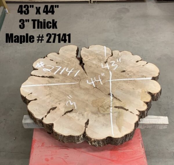 Maple Wood Cookies 27141 with Dimensions