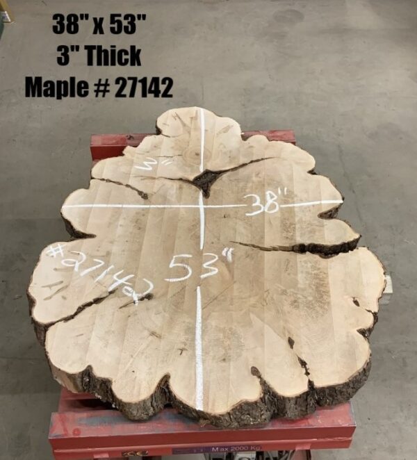 Maple Wood Cookies 27142 with Dimensions
