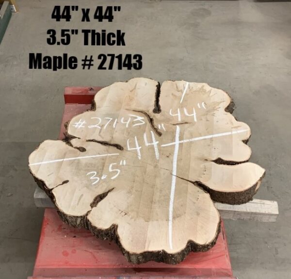 Maple Wood Cookies 27143 with Dimensions