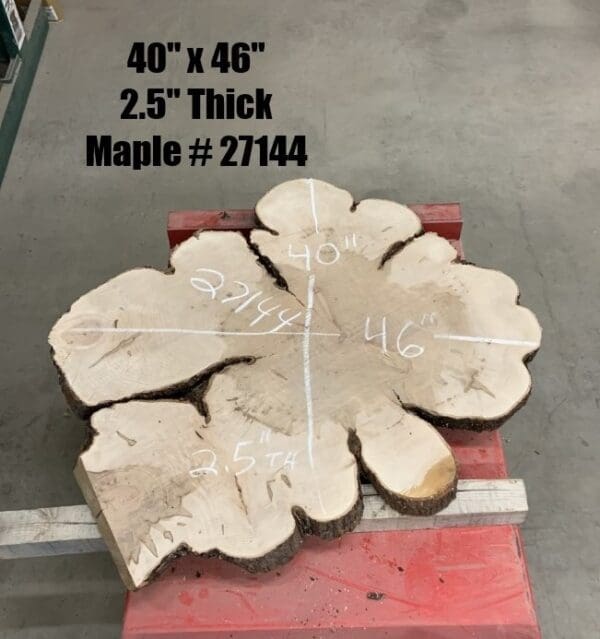 Maple Wood Cookies 27144 with Dimensions