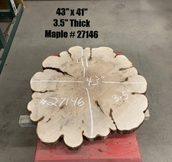 Maple Wood Cookies 27146 with Dimensions