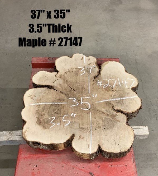 Maple Wood Cookies 27147 with Dimensions