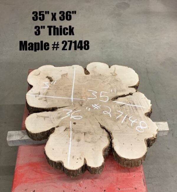 Maple Wood Cookies 27148 with Dimensions