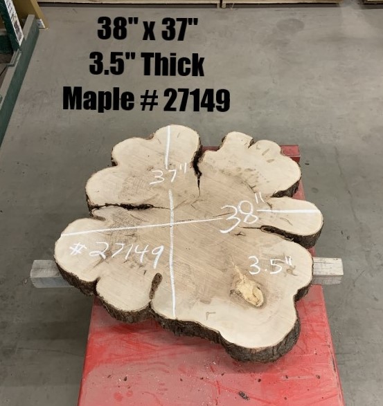 Maple Wood Cookies 27149 with Dimensions