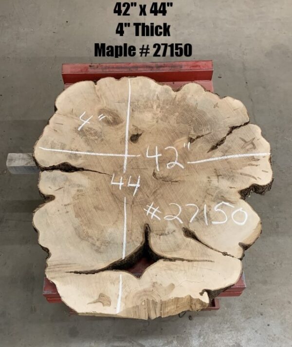 Maple Wood Cookies 27150 with Dimensions